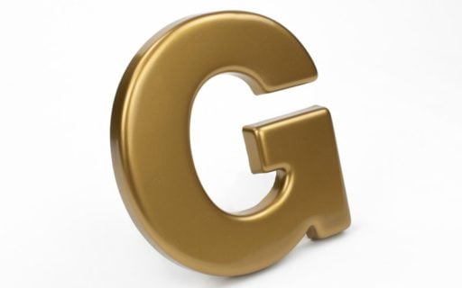 formed plastic gold helvetica bold