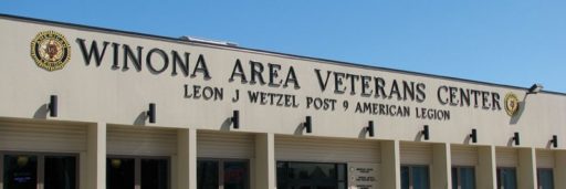 custom formed plastic black letters for military veterans building