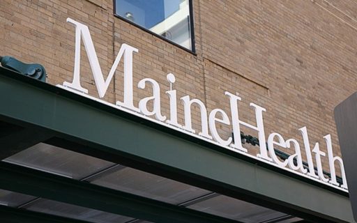 Painted Cast Aluminum Letters with Bottom Stud Mount for health care hospital outside