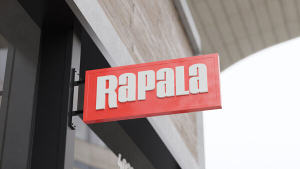 Push-through blade storefront sign — Rapala