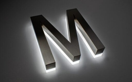 Bright white 6500K LED sample for backlit letters