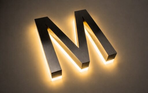Warm white 3000K LED sample for backlit letters