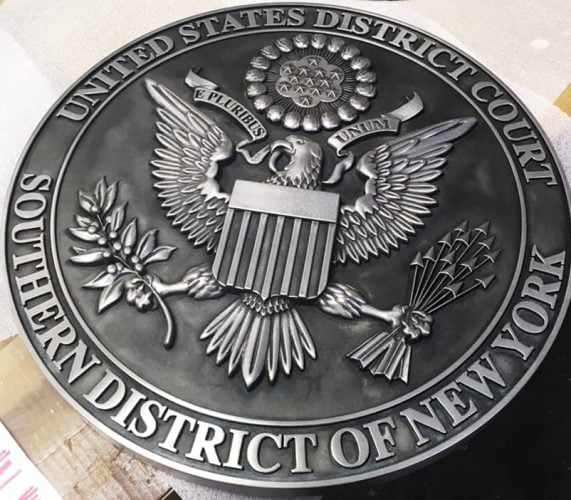 HDU 3d metal coated district attorney new york