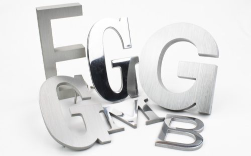 Stainless steel letters - top quality & large selection